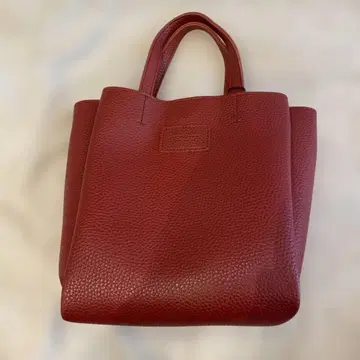 빨간색 미니 토트백 숄더백