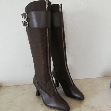 새상품급!! TELLUS 텔루스 퀼팅 롱 부츠 23cm