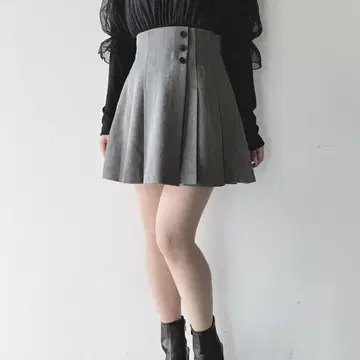 NOMAE 사이드 플리츠 미니 치마바지