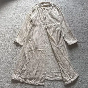 보헤미아노 그랑피에 인도 코튼 가운 코트 레어