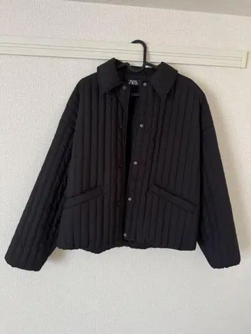 ZARA 퍼프 자켓 블랙 M 사이즈