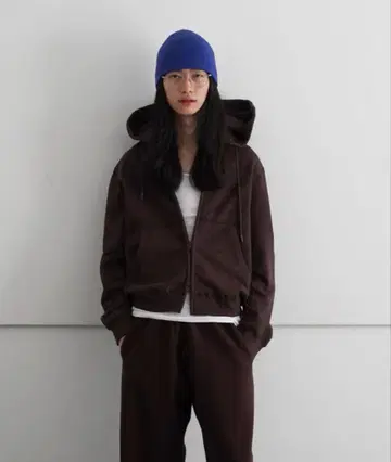 KAIKO Double zip 파카 'BROWN' 사이즈 2