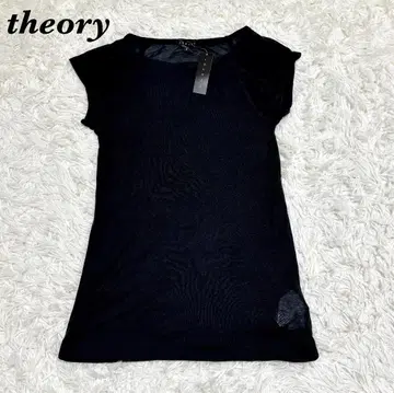 택 포함 미사용 theory 프렌치 슬리브 티셔츠 2 블랙