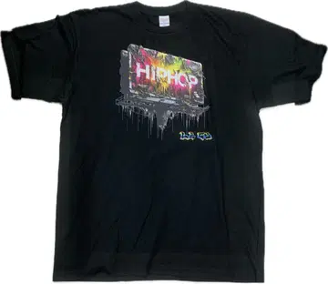새상품 LAG2 STREET WEAR 힙합 그래픽 T 블랙 2XL