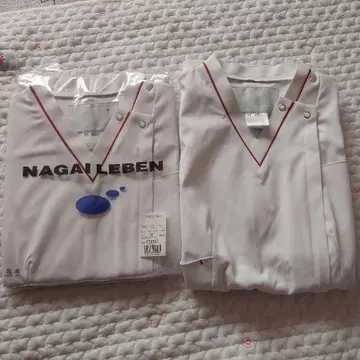 NAGAI LEBEN 흰 옷 M 사이즈 버건디 간호사 스크럽