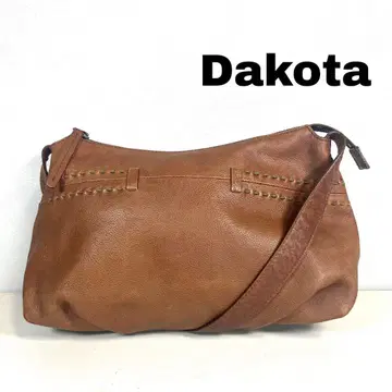 다코타 숄더백 가죽 브라운