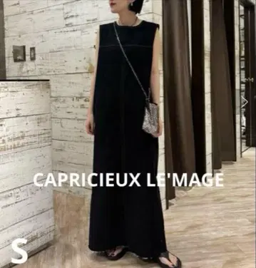 CAPRICIEUX LE'MAGE I라인 데님 원피스