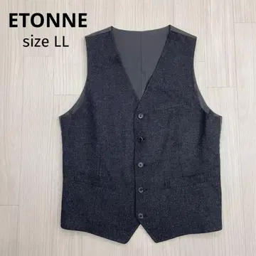 ETONNE 울 블렌드 수트 베스트 캐주얼 LL