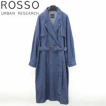 B7790 어반리서치 로쏘 벨트 데님 트렌치 코트 Free