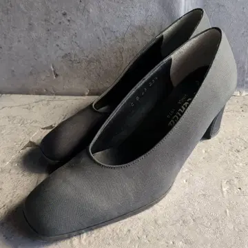 [ Renica ] 레니카 (23 1/2) 스퀘어토 블랙 펌프스