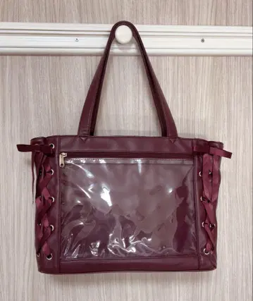 WEGO 이타백 빨간색 와인 레드 S 사이즈 레이스업