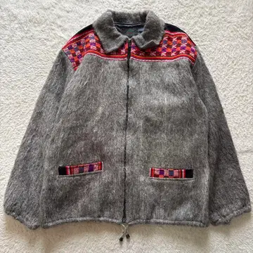 ARTESANIA 90s 알파카 울 코트 민족 네이티브 볼리비아 제조