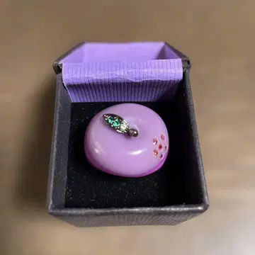 가격 인하 ANNA SUI 보라색 스톤 장식 반지