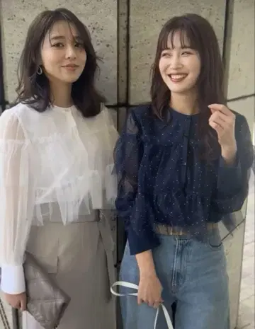 택 포함 새상품 저스길리티 키라키라 튤 셔츠 블라우스