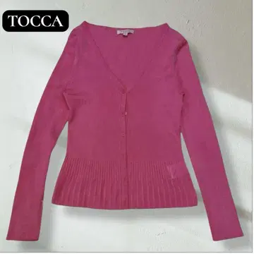 TOCCA 워셔블 AJISAI 가디건 핑크 M