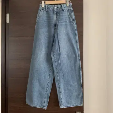 글로벌 워크 GOOD 데님 배기 팬츠 블루