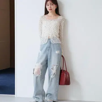 kastane 라이트 블루 데미지 데님 1