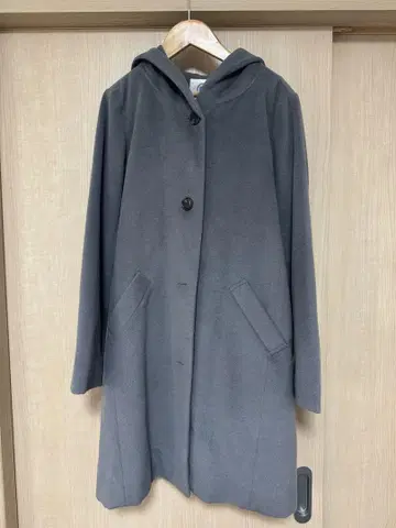 Lugnoncure 후드 부착 그레이 코트 M