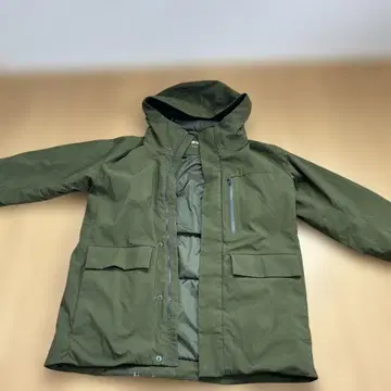 UNIQLO 후드 부착 나일론 자켓 S 올리브