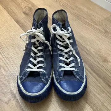 더블웍스 네이비 하이컷 스니커즈 캔버스 US9