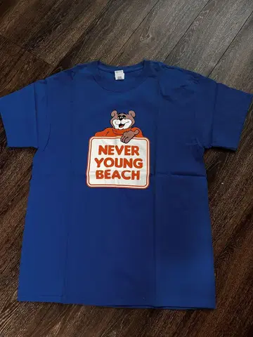 NEVER YOUNG BEACH 티셔츠 L 사이즈 파랑
