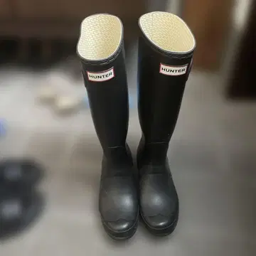 HUNTER 블랙 레인부츠 24cm