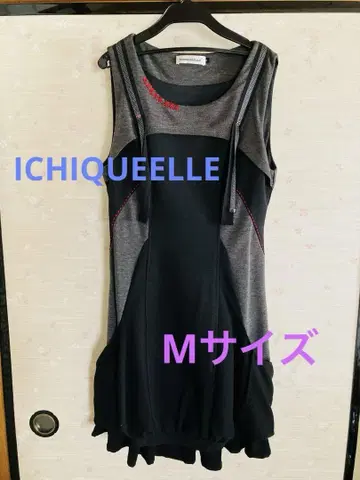 ICHIGUELLE 슬리브리스 원피스 그레이/블랙 튜닉