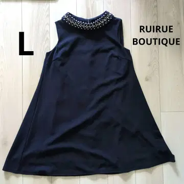 RUIRUE BOUTIQUE 네이비 드레스 L 결혼식 파티 드레스