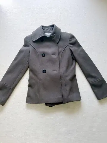 미사용 ZARA BASIC 여성용 코트 XS 사이즈 카키 아우터