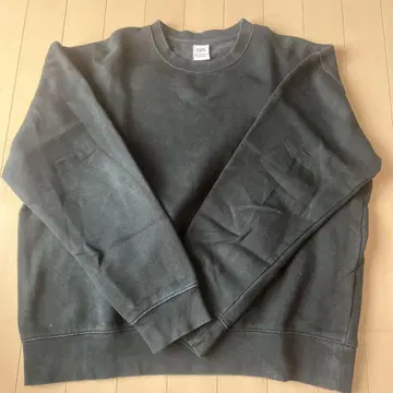 ZARA 다크 그레이 크루넥 맨투맨