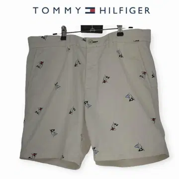 TOMMY 타미힐피거 하프 숏 팬츠 로고 패턴 33 XL