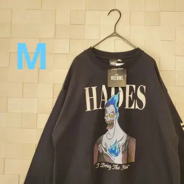 디즈니 빌런즈 헤라클레스 하데스 긴팔 T셔츠 M 사이즈
