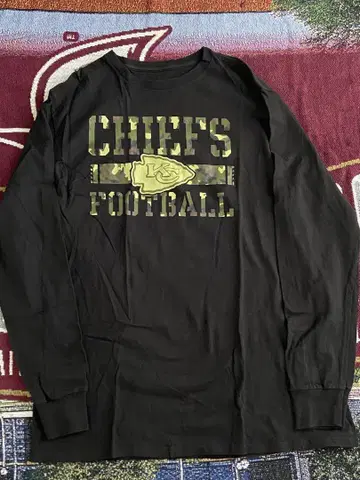 구제 의류 Kansas City Chiefs 롱 슬리브 T셔츠