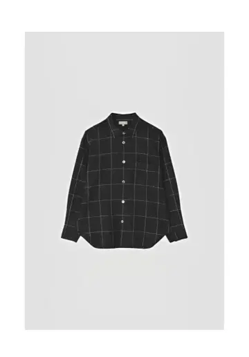 MARGARET HOWELL OVERSIZED CHECK LINEN