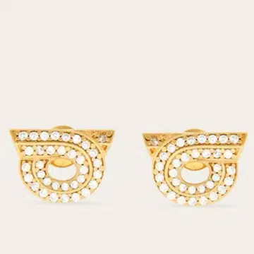 [ 새상품급 ] FERRAGAMO 간치니 크리스탈 귀걸이