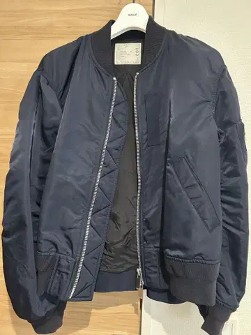 sacai SCW-001 네이비 MA-1 자켓 사이즈 2