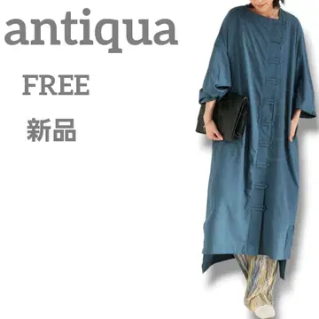 새상품 antiqua 여성용 탱크 디자인 셔츠 원피스 FREE