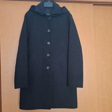 매킨토시 울 코트 탈부착 후드 체스터 코트
