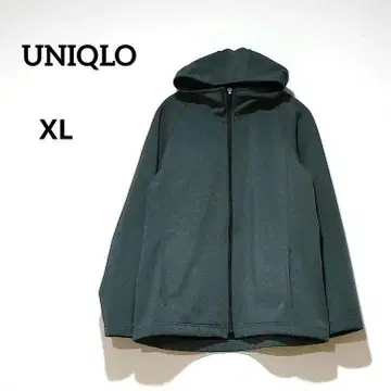 유니클로 집업 후드티 후드 후드티 다크 그레이 XL