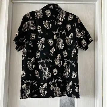 스컬 웍스 로카빌리 패턴 셔츠 새상품급