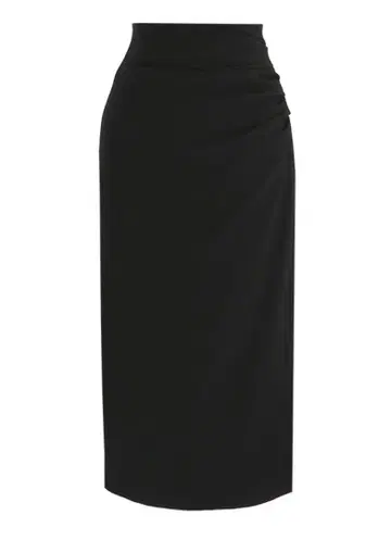 Attrangs 사이드 셔링 슬릿 롱 스커트 sk5976