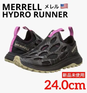MERRELL 하이드로 러너 통기성 트레일 러닝 블랙/핑크 24.0