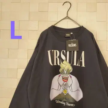 디즈니 빌런즈 인어공주 아슬라 긴팔 티셔츠 L 사이즈