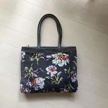 FEILER 꽃무늬 셔닐 핸드백 그레이