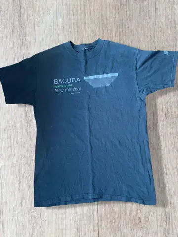 USED MAMCO BACURA XEVIOUS 티셔츠 블랙