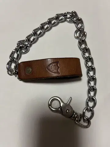 가죽 지갑 체인 터콰이즈 장식