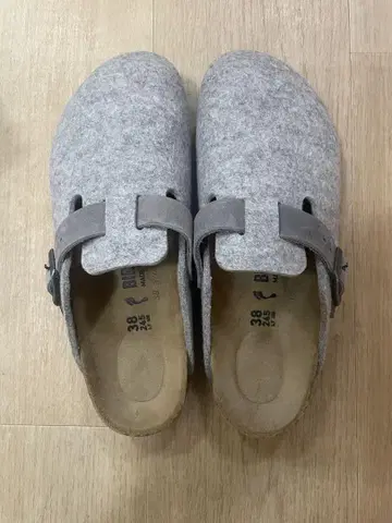 미사용 BIRKENSTOCK 울 펠트 샌들 38 내로우 폭