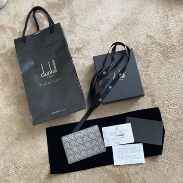 dunhill 로고 가죽 명함지갑