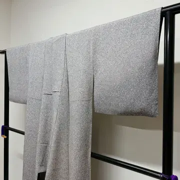 코몬 작가 작품 다타키 염색 추상 무늬 사야가타 기모노 012t