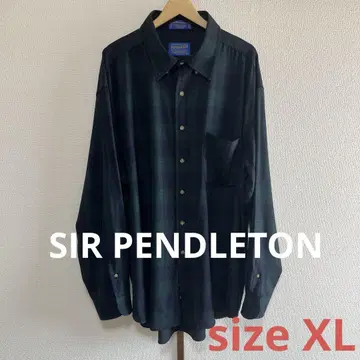 SIR PENDLETON 펜들턴 체크 셔츠 블랙워치 XL